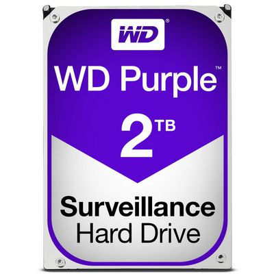 Western Digital WD Purple 2TB 24x7 Purple, 3.5", 2000 GB, 5400  RPM
