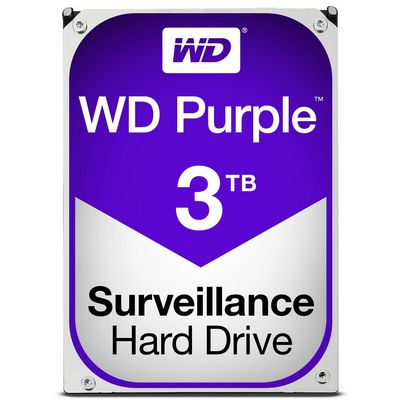 Western Digital WD Purple 3TB 24x7 Purple, 3.5", 3000 GB, 5400  RPM