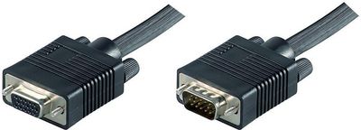 MicroConnect Full HD SVGA HD15 Extension 3m Extension cable, Black Resolution : 1920 x 1080p, Double Shielded