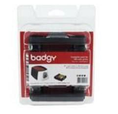 Badgy Kassette til print-bånd 100 kort Farve (gul, magenta, cyan, sort, skabelon) CBGR0100C
