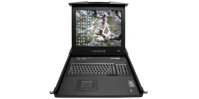 Adder View RackDrawer 19" Screen,  Integrated 16 port Screen,  Integrated 16 port CatX1000 KVM Switch, Nordic Keyboard