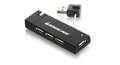 IOGEAR 4 Port USB 2.0 Hub GUH285W6, 480 Mbit/s, Black,  Windows 2K, XP, Vista / Mac OS X v10.3.9 +, 22.679 g, USB, 0 - 45 ?C