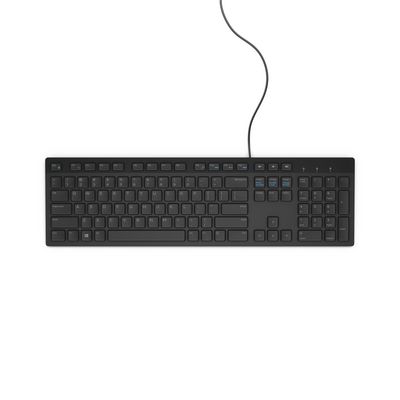 Dell KYBD 104 USEU KB216-B LOGI KB216, Full-size (100%),  Wired, USB, QWERTY, Black