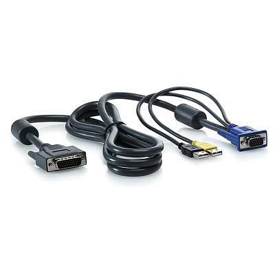 Hewlett Packard Enterprise 1x4 KVM Console 6ft USB Cable **New Retail**