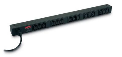 APC Basic Rack-Mount PDU Strømfordelingsenhed 15-stik 10A Sort 1.98m
