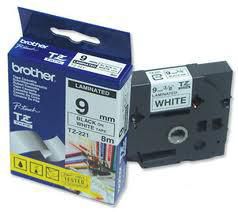 Brother P-Touch Tape Black on White 9 mm