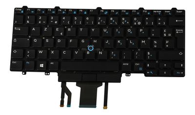 Dell Keyboard, French, 83 Keys,  Backlit, M14ISFBP Backlit  Dual Pointing
